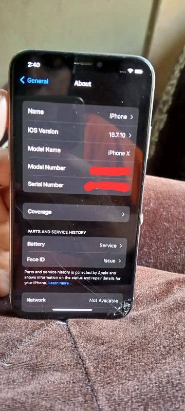 IPHONE X FOR SELL 256 GB IN MINT CONDITION 8