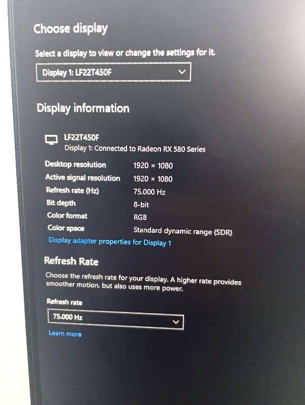 Samsung 22"inch 1080p 75Hz IPS Monitor 7