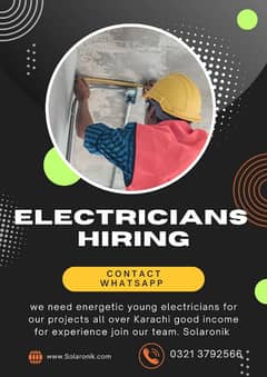 Electrician Required - Solar Projects Jobs