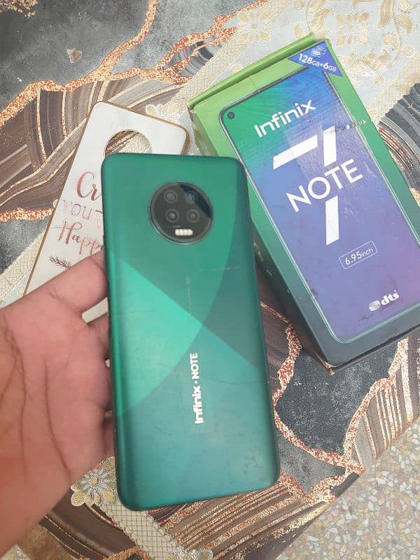 infinix note 7 condition 7/10 Ram+ROM 6/128 4