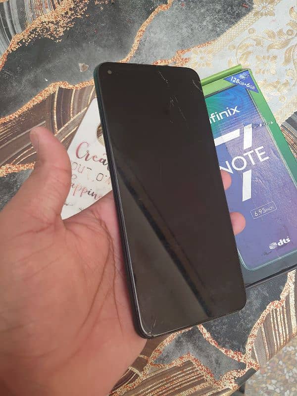 infinix note 7 condition 7/10 Ram+ROM 6/128 7