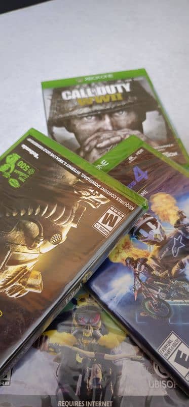 4 Brand New Sealed Xbox One games cds 1