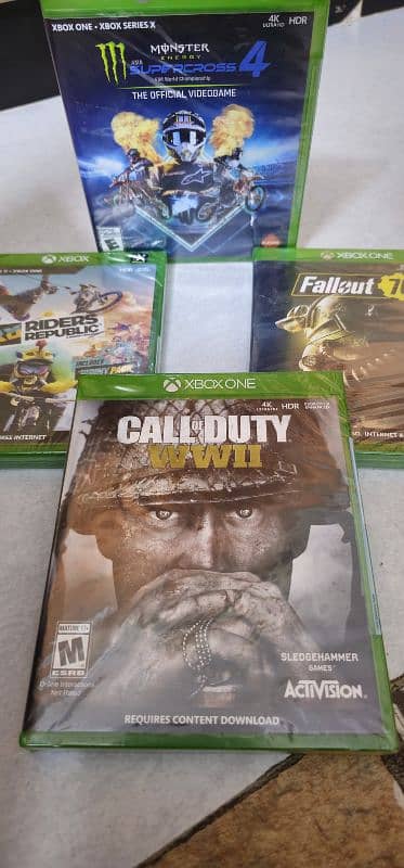 4 Brand New Sealed Xbox One games cds 2