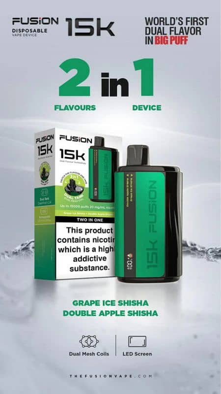 fusion 15k dual flavour pod (2 color available) 4