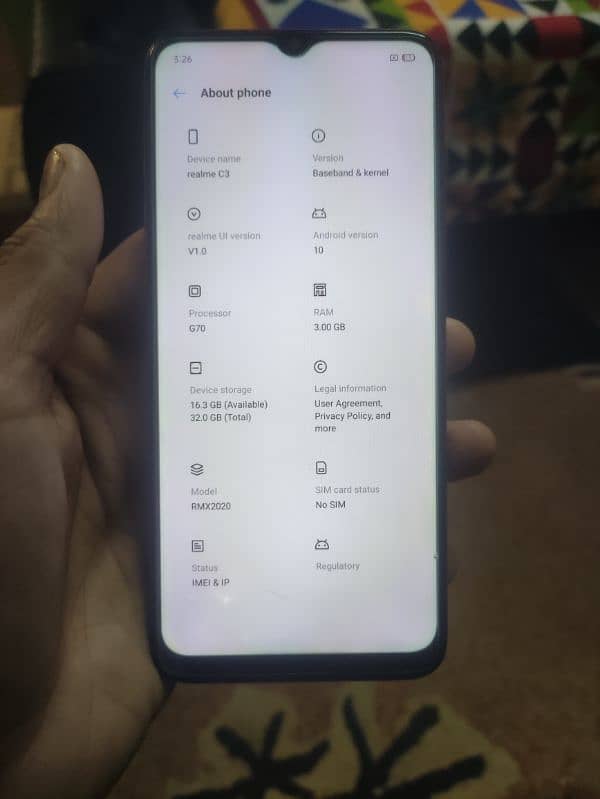 Selling Realme C3 3/32Gb Urgent Only Cash Sell 9