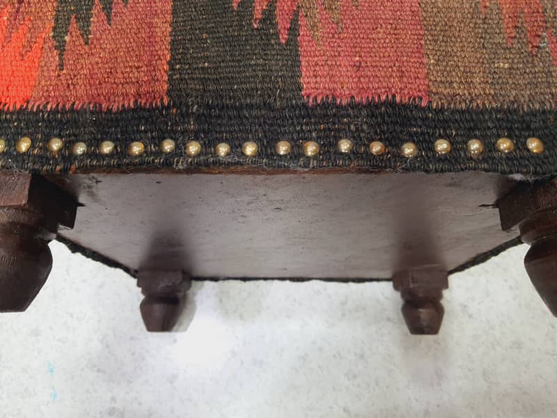 Kilims Wooden Footrest Stools In Small size 3