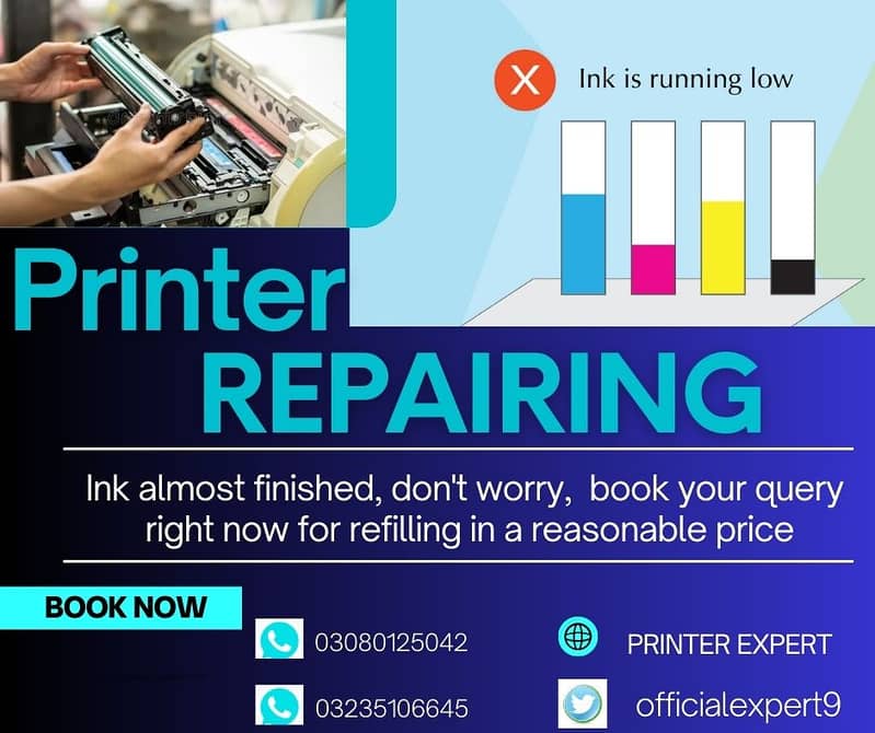 Toner Refill, printer repair, printer services, at your location 1