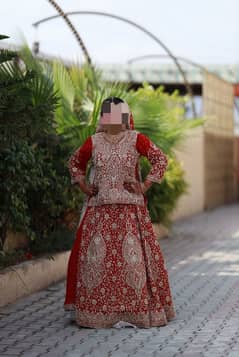 Bridal Red Lehenga worth 70k