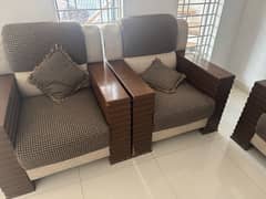 7 seater sofa set solid wood