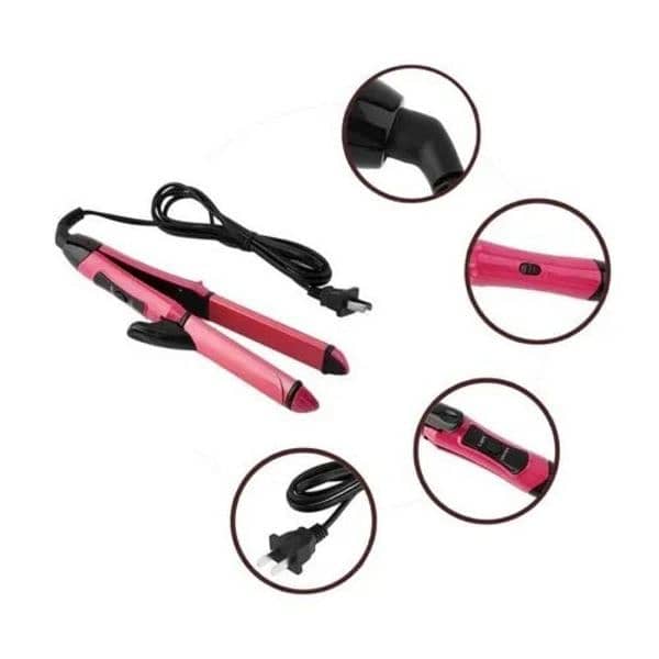 2 in 1 Hair Straightener and Curler 1