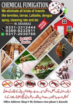 Fumigation,Deemak/Pest Control services,Coackroch spray,best services