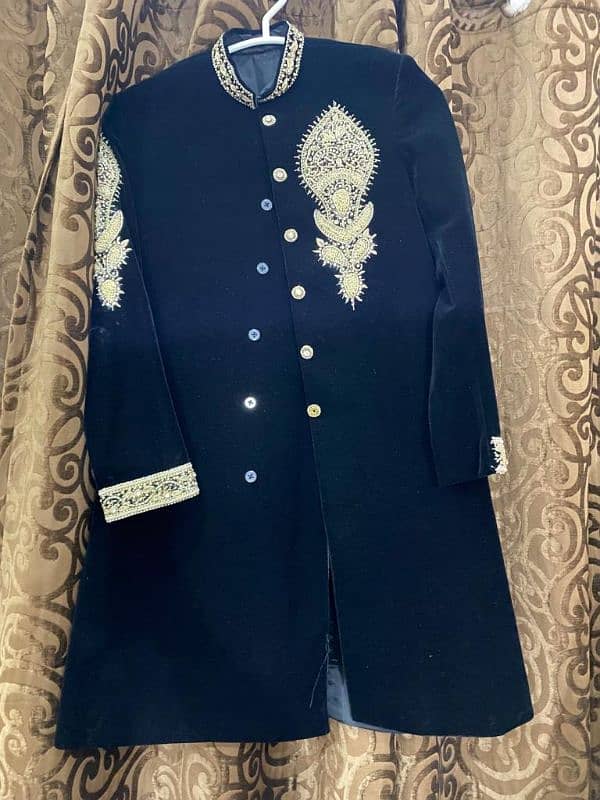 Black Color Sherwani For Sale In Affordable Price 0