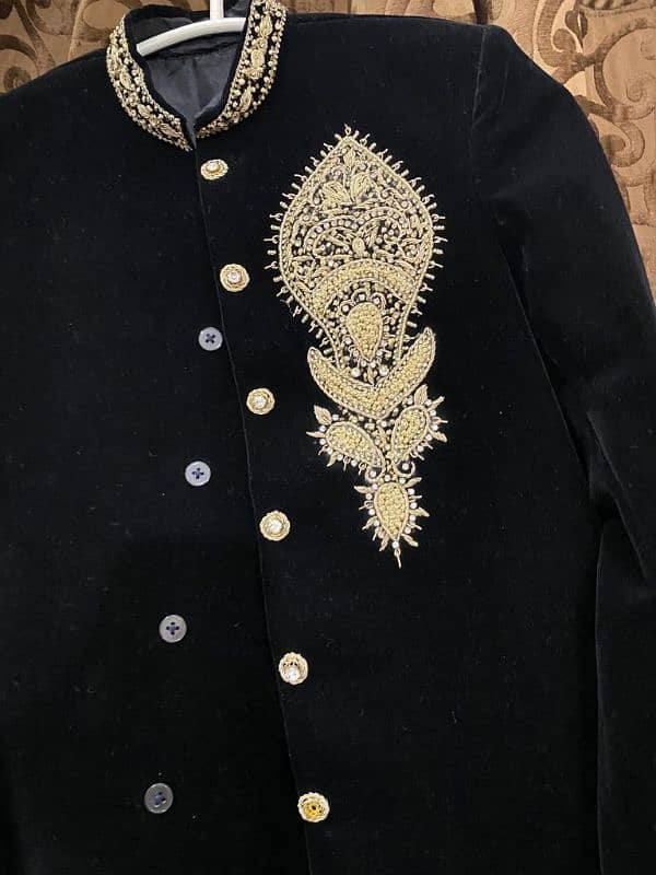 Black Color Sherwani For Sale In Affordable Price 1