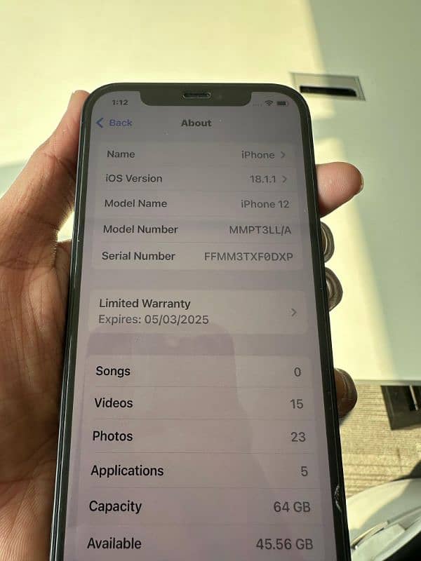 iPhone 12 64 GB 10 by 10 available for sale 8