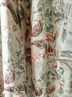 Floral print curtains