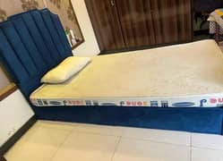 Single bed with mattress