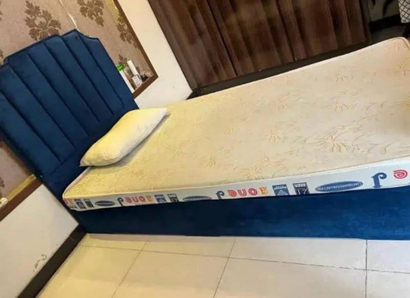 Single bed with mattress 2