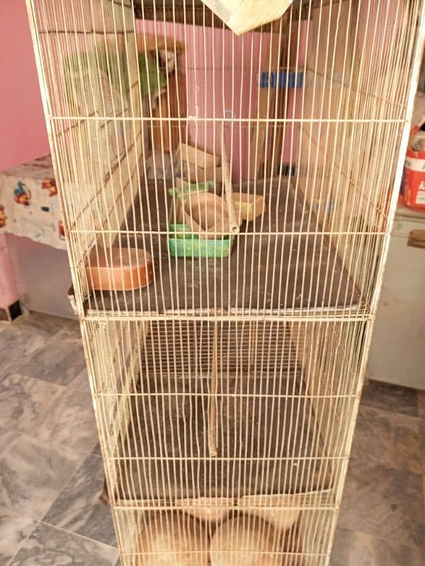 3 PCs hogoromo, Cage & breeding pots for sale 0