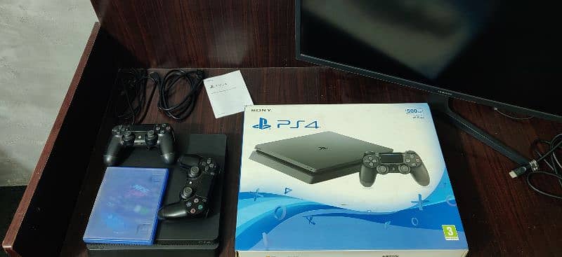 PS4 Slim for Sale – Complete Package with Game! 0