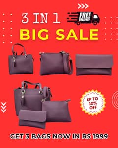 3 PIECE WOMEN BAG A GIFT FOR YOUR MOM