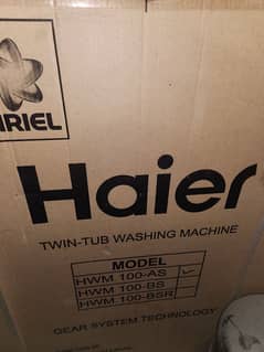 haier washing machine +dryer box packed