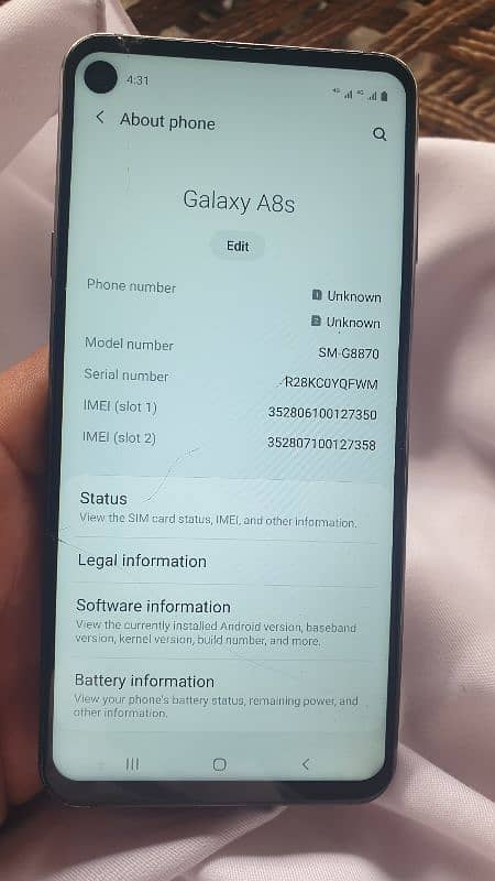 Samsung Galaxy A8s 3