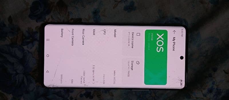 Infinix zero 30 glass cracked 8/256 only phone daba charger nai ha 4