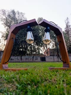 Wooden lamps