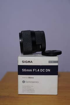 Sigma 56mm F 1.4 DC DN Sony E mount with box