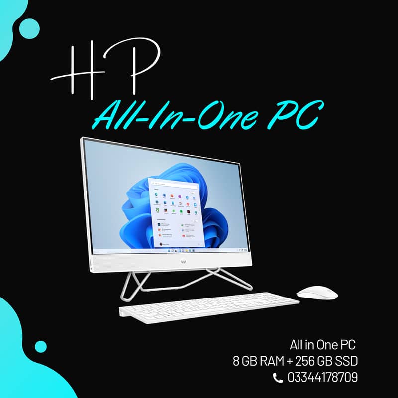 HP All-In-One PC 24 Inch 24-df0xxx Intel  8GB 256GB SSD 4GB GPU 0