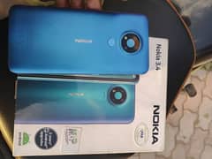 nokia 3.4 condition 10/10 full box just like new mobile 4/64