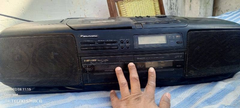 Panasonic audio player aux cassette radio 1