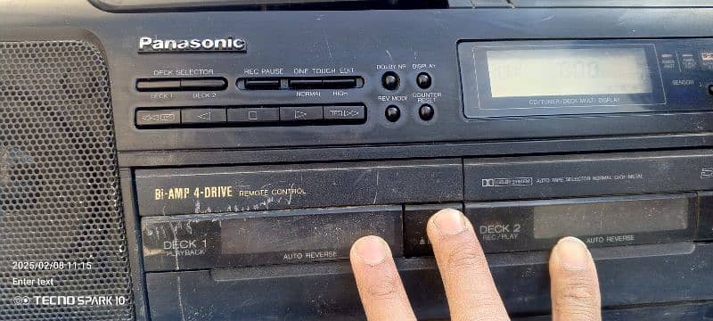 Panasonic audio player aux cassette radio 2