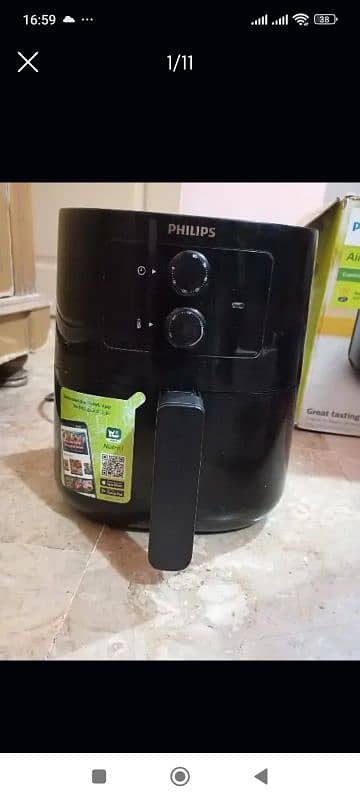 Philips Air Fryer Digital HD9252 0.8 kg 4.1 Litre 10