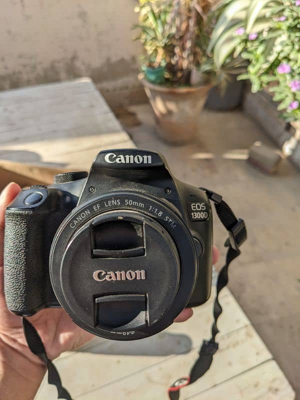 Canon 1300 D with box and 2 lense 1