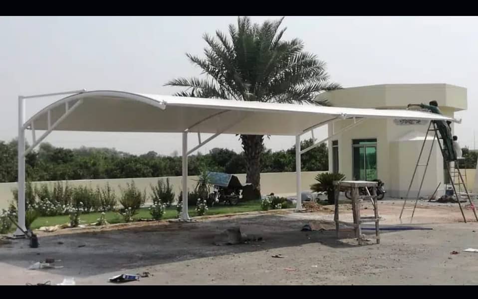 Tent Pool Sheds|Tensile Sheds Parking Shades|PVC|Tarpal|Green Net| 7