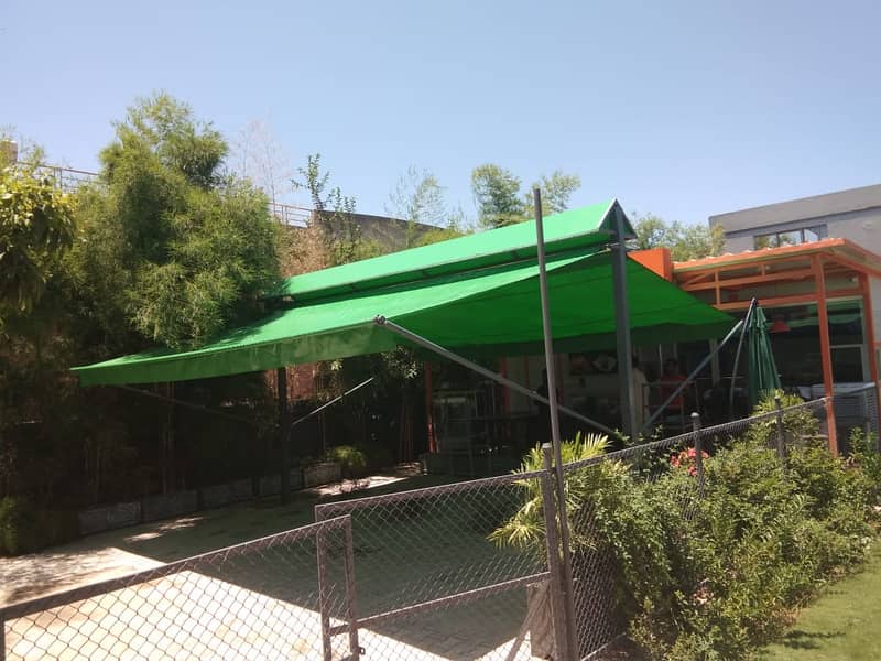 Tent Pool Sheds|Tensile Sheds Parking Shades|PVC|Tarpal|Green Net| 11