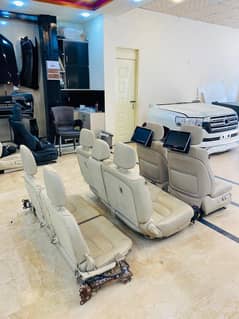 Land Cruiser ZX Beige 7 seat set with installation