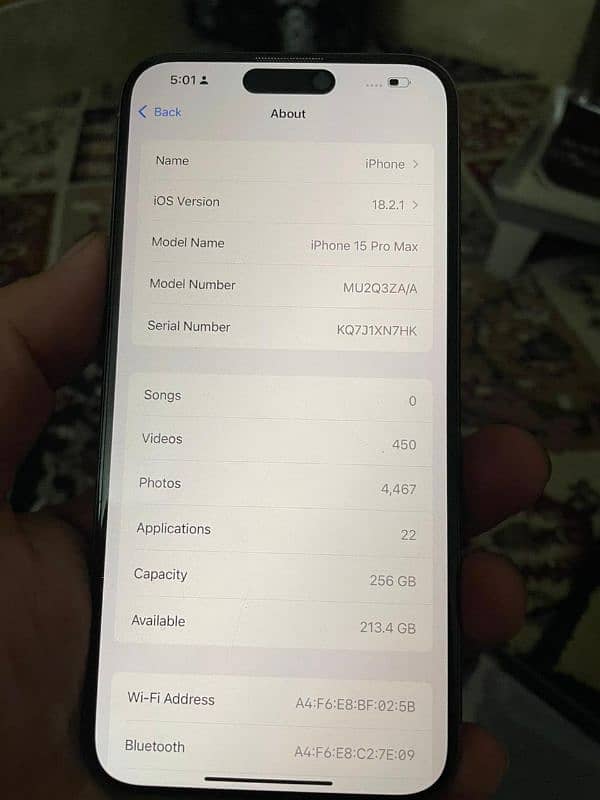 iPhone 15 pro Max 256gb non PTA 1