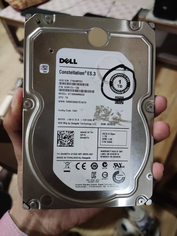 1tb Hard drive Dell 0