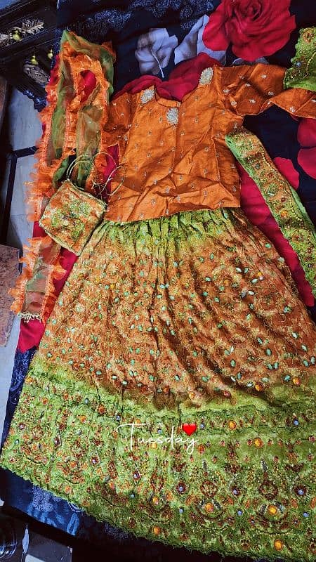 Mother Daughter lehnga choli dupatta 3