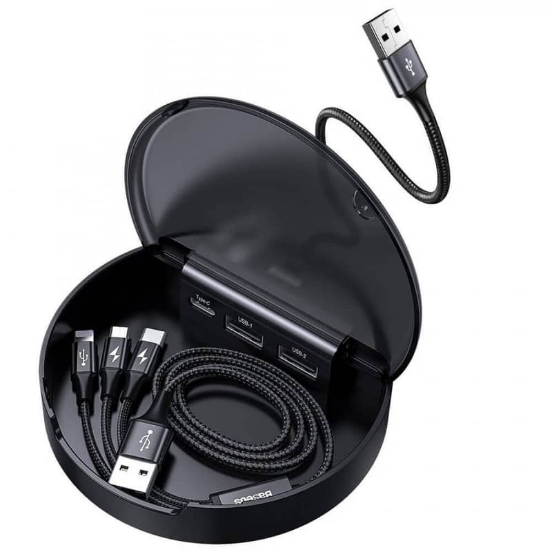 Baseus Car Sharing Charging Station (Type-C+Dual USB Port with 3in1) 7