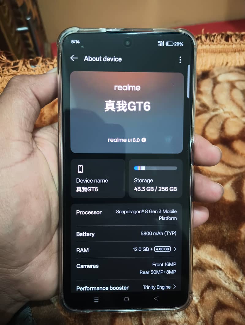 Realme GT6 snapdragon 8gen 3 variant 1