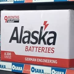 Alaska A200 battery 21plates 9 month warranty