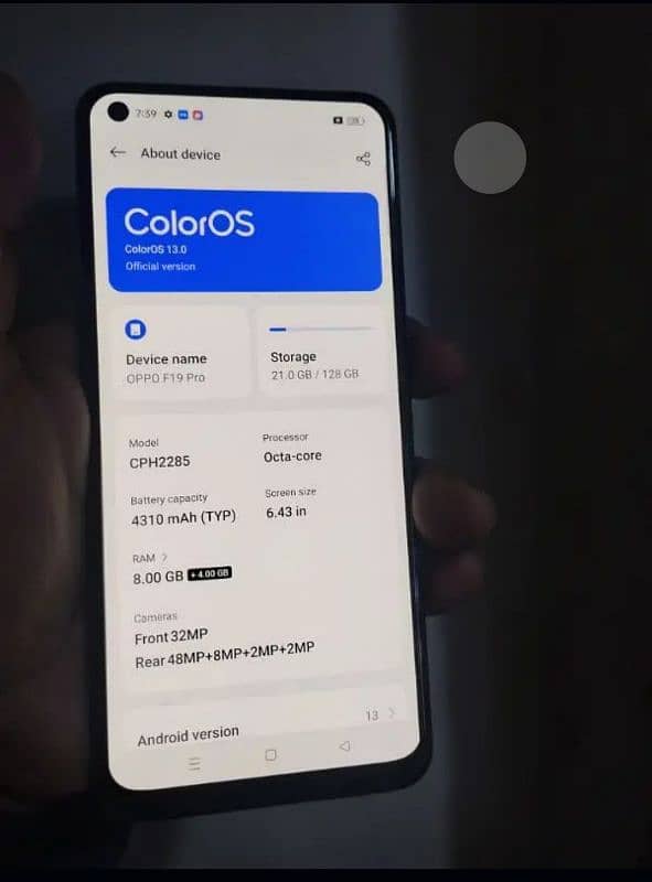 OPPO F 19PRO 8/128. 6