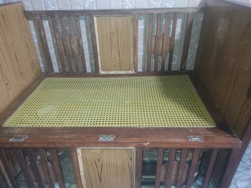 URGENT Sale baby cot Top quality wood full heavy 2