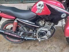 yamaha ybr 125 . rawalpindi no . complete wrape. orignal black colur ha