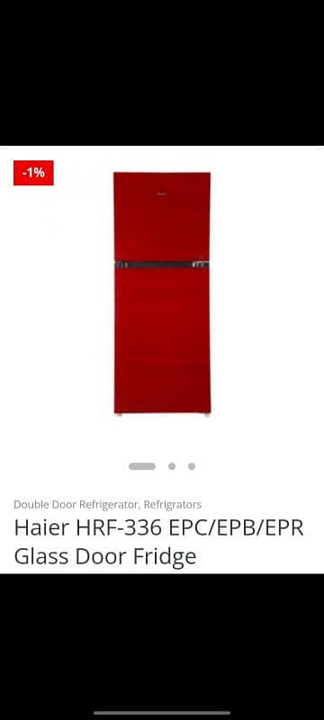 Haier HRF336 EPC/EPB/EPR GLASS DOOR FRIDGE 2