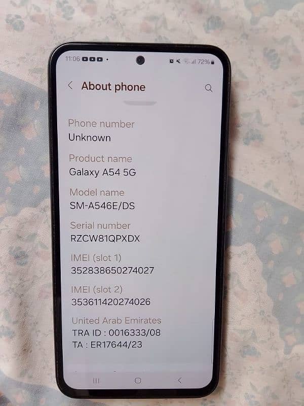 Samsung A54 5G 256 4