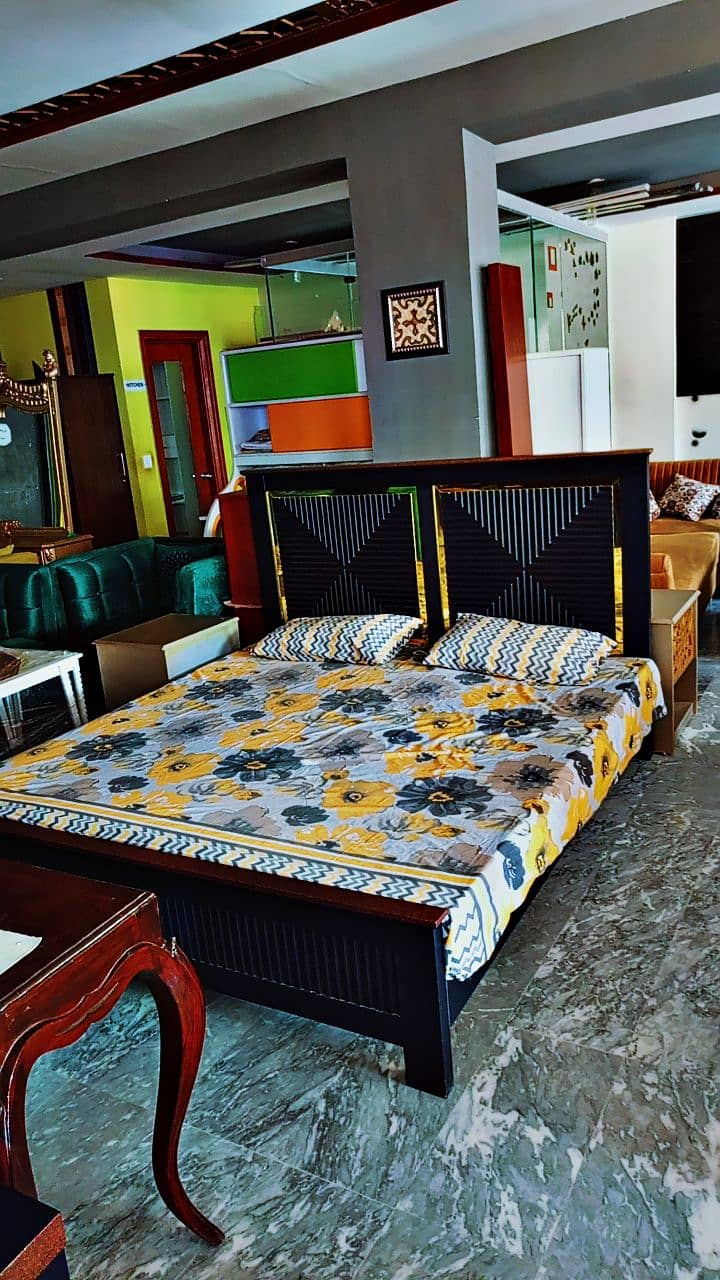 Dubal bed wooden beds Turkish design on factory rets 6